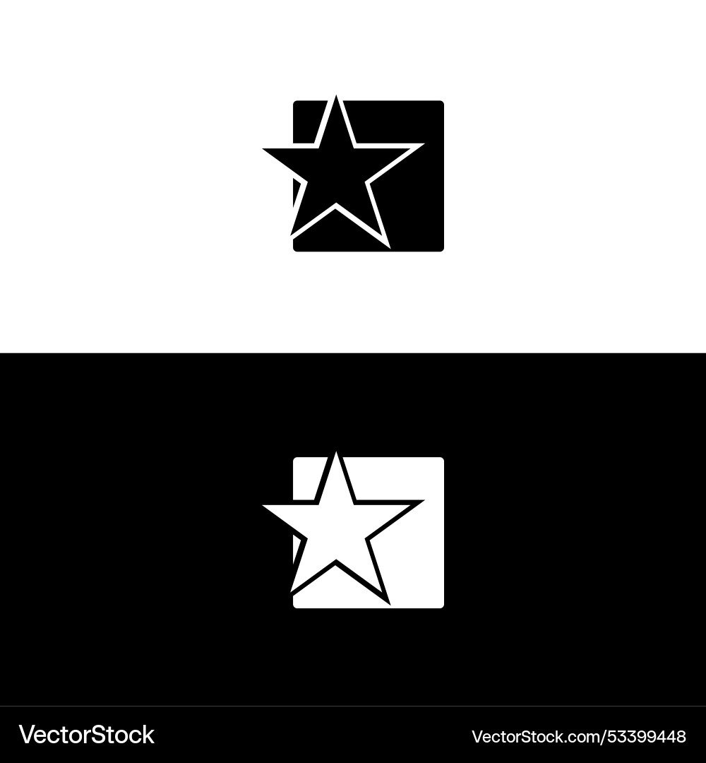 Star logo template design Royalty Free Vector Image