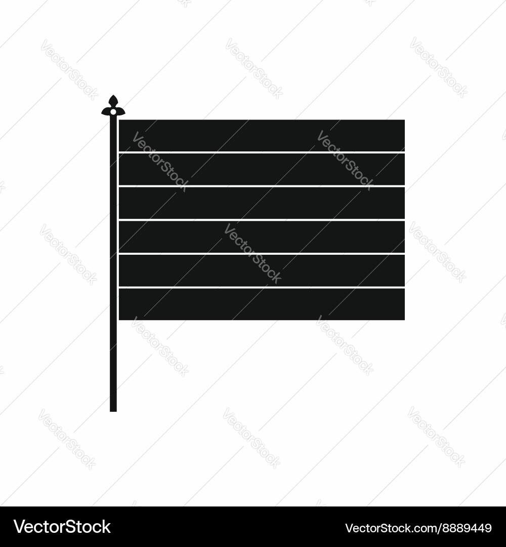 Flag icon in simple style vector image