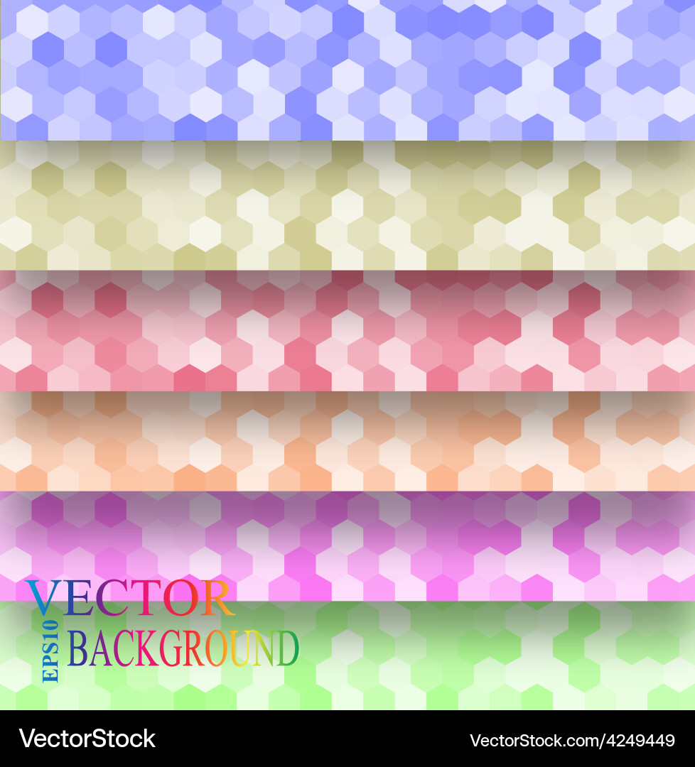 Hexagonal Metallic Texture vector image