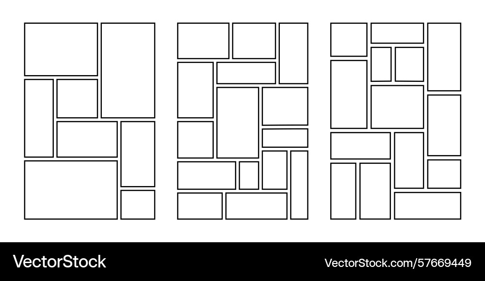 Layout with moodboard and photo frame Layout with moodboard and photo frame vector image