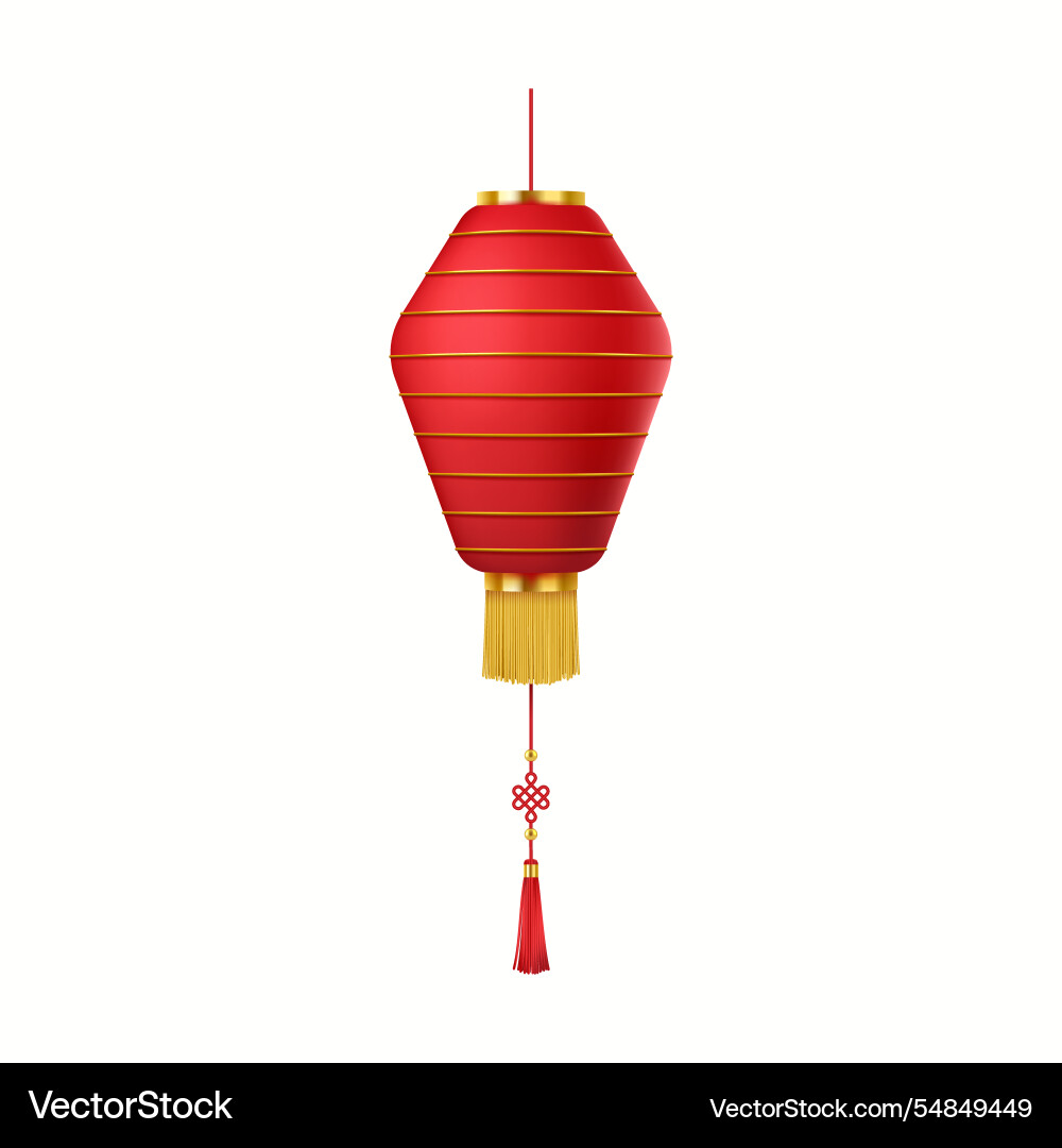 Vintage festive asian lantern hanging Vintage festive asian lantern hanging vector image