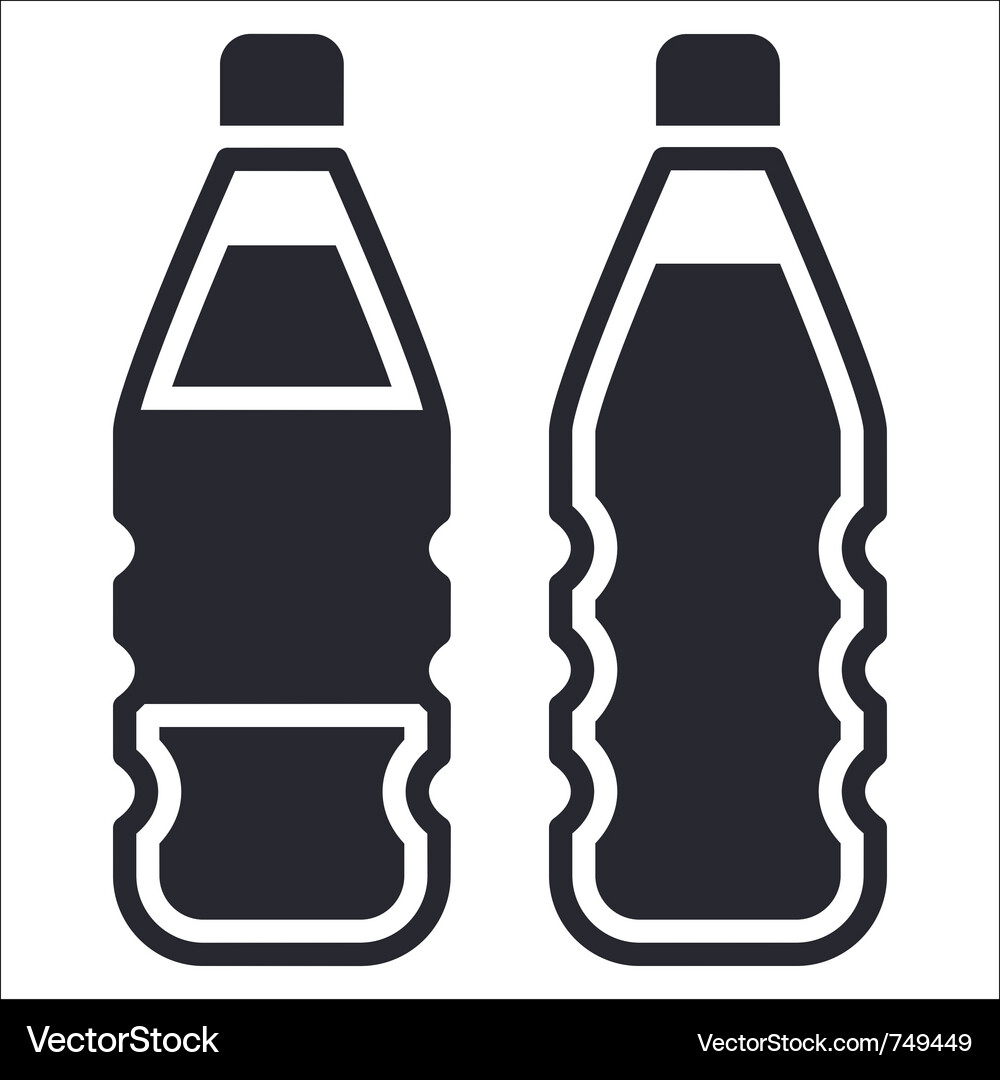 Water Bottle Icon Vector Image