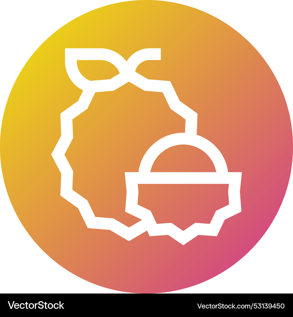 Lychee icon design Royalty Free Vector Image - VectorStock