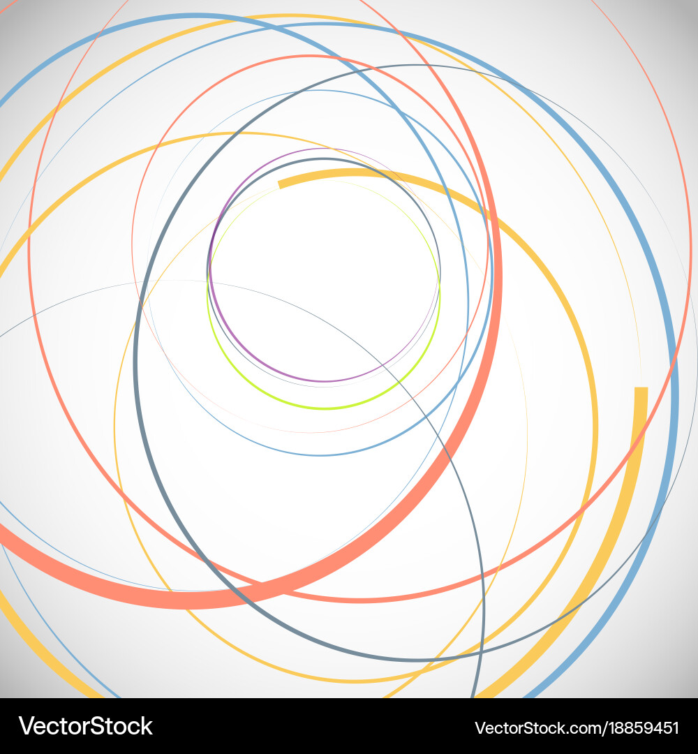 Abstract background with circles vector image