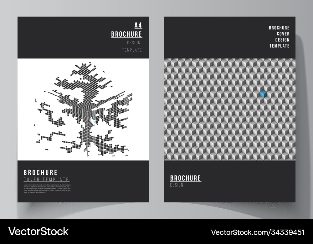 Layout a4 format modern Vector Image