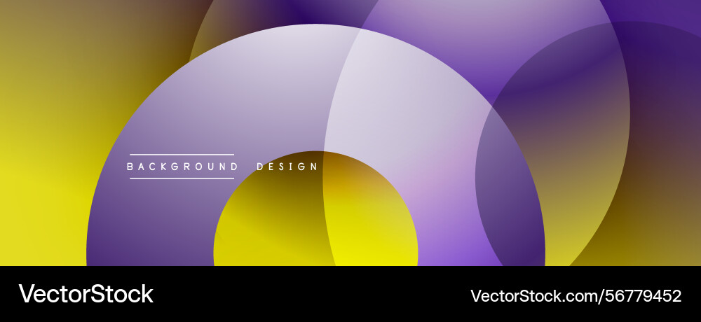 Abstract design features overlapping circles Vector Image