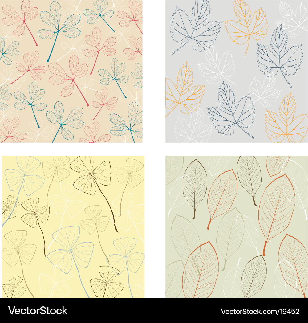Leaf Pattern Background vector image