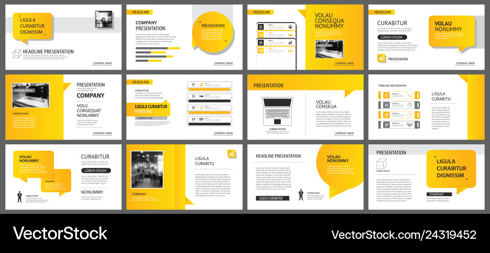 Presentation and slide layout template design Presentation and slide layout template design vector image