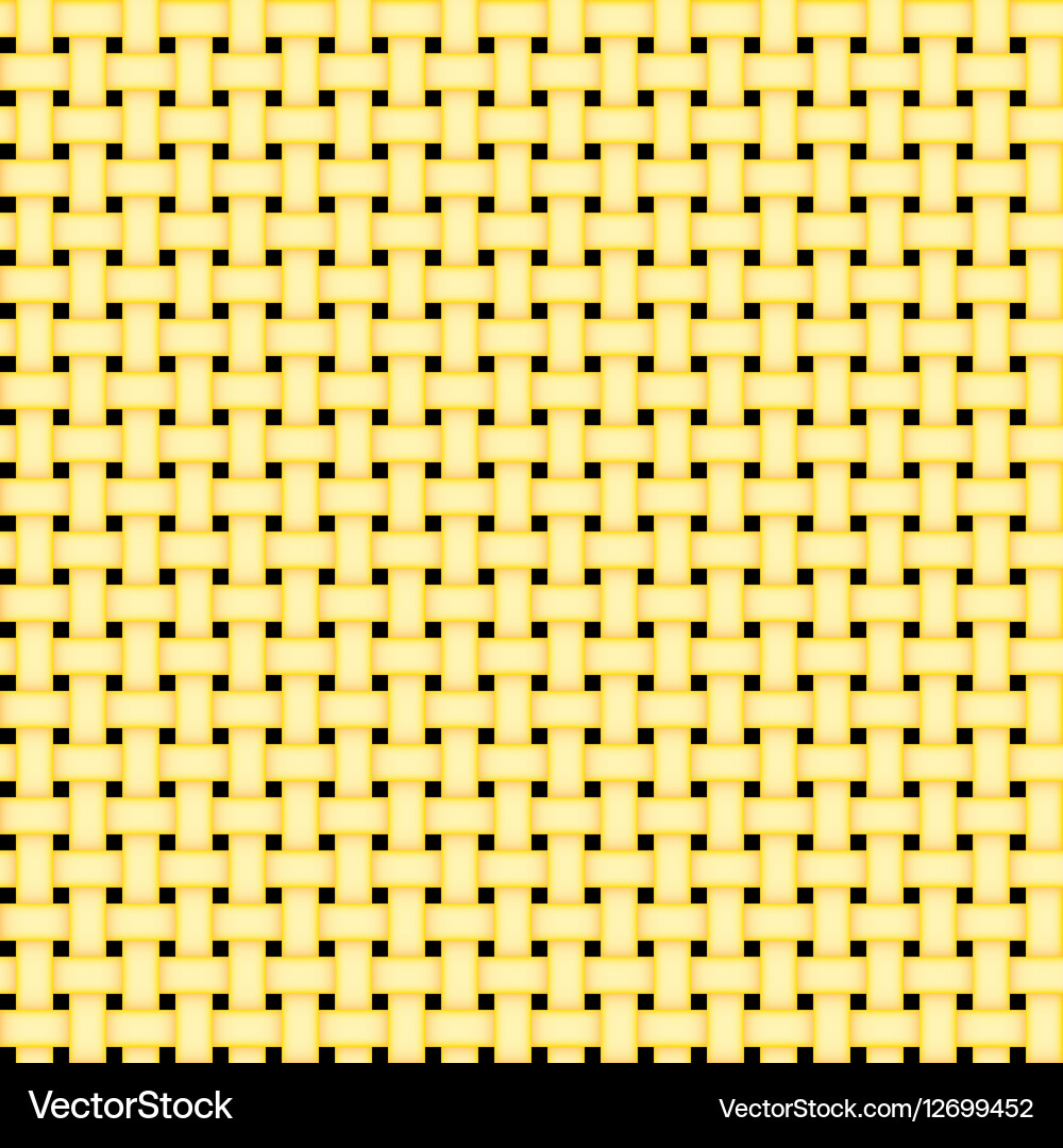 Seamless yellow simple grid pattern Vector Image