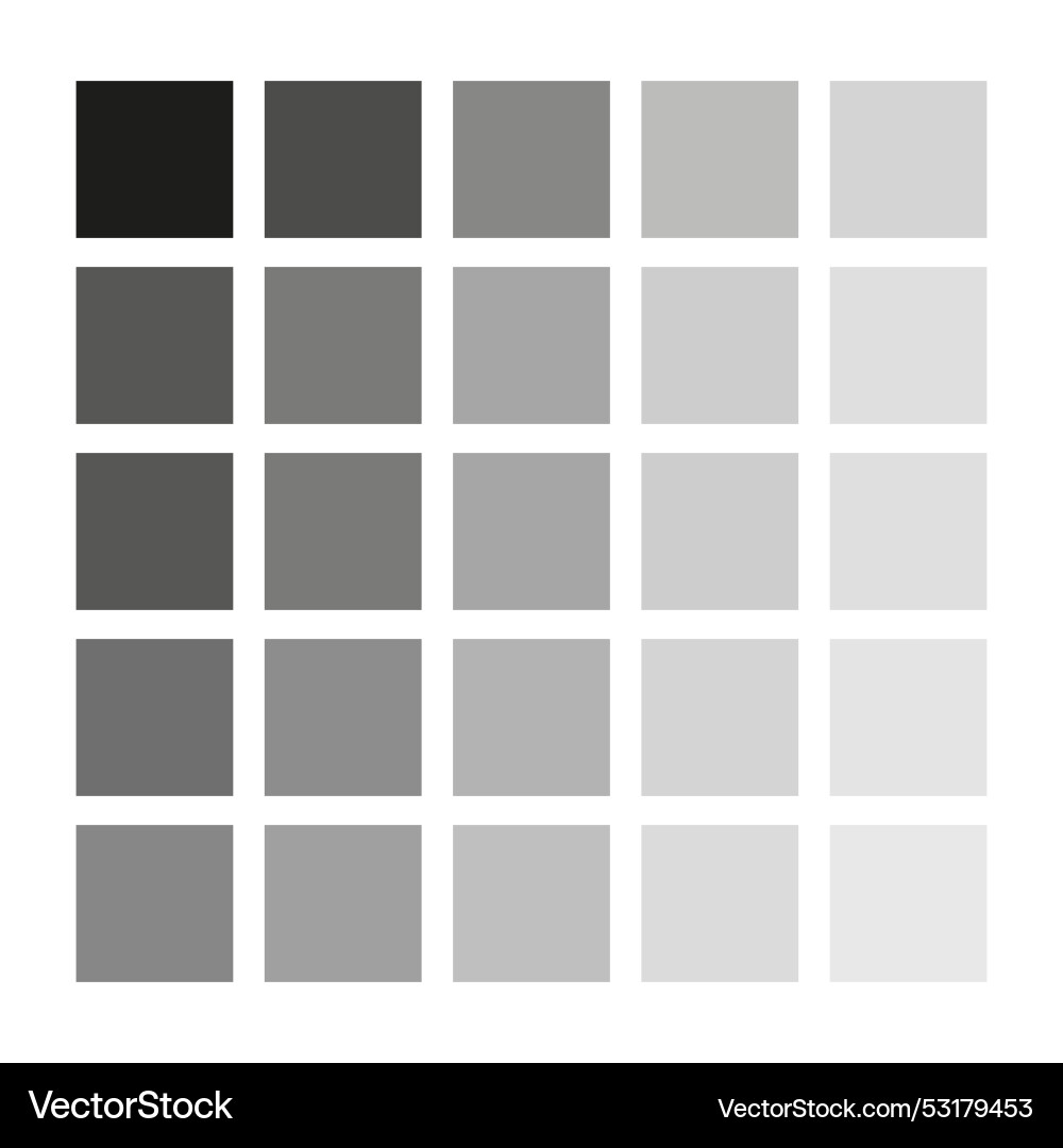 Black color palette eps 10 Royalty Free Vector Image