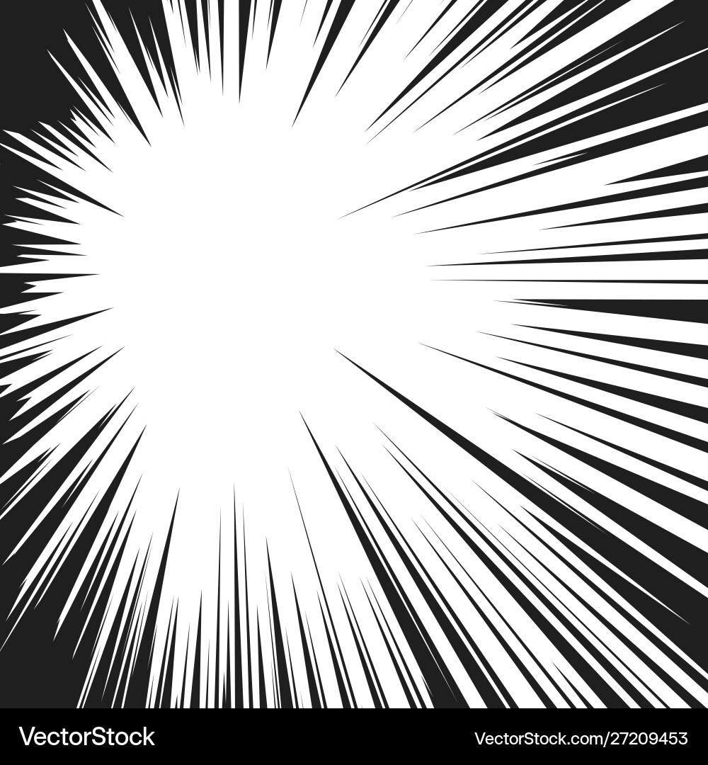 Comicbuch Radialgeschwindigkeit Linien Manga Rahmen Comicbuch Radialgeschwindigkeit Linien Manga Rahmen vektorbild