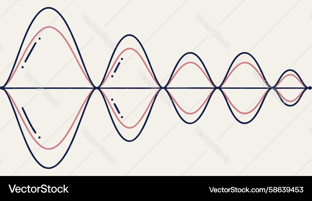 Sinusoidal Wave Data Signal Vector Image