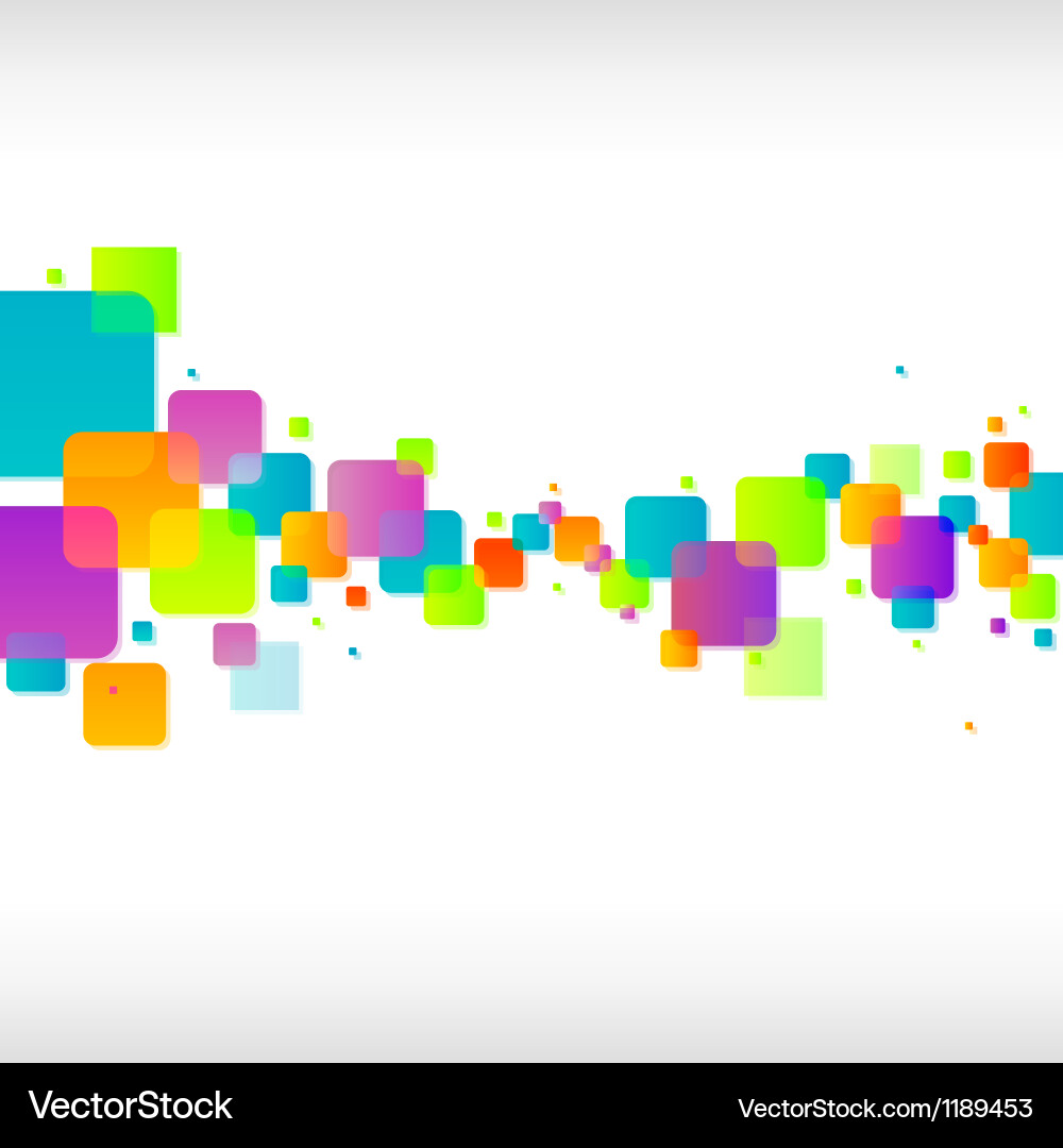 Vibrant Square Pattern Background vector image