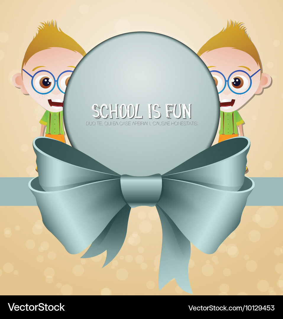 With backtoschool and geek Vector Image