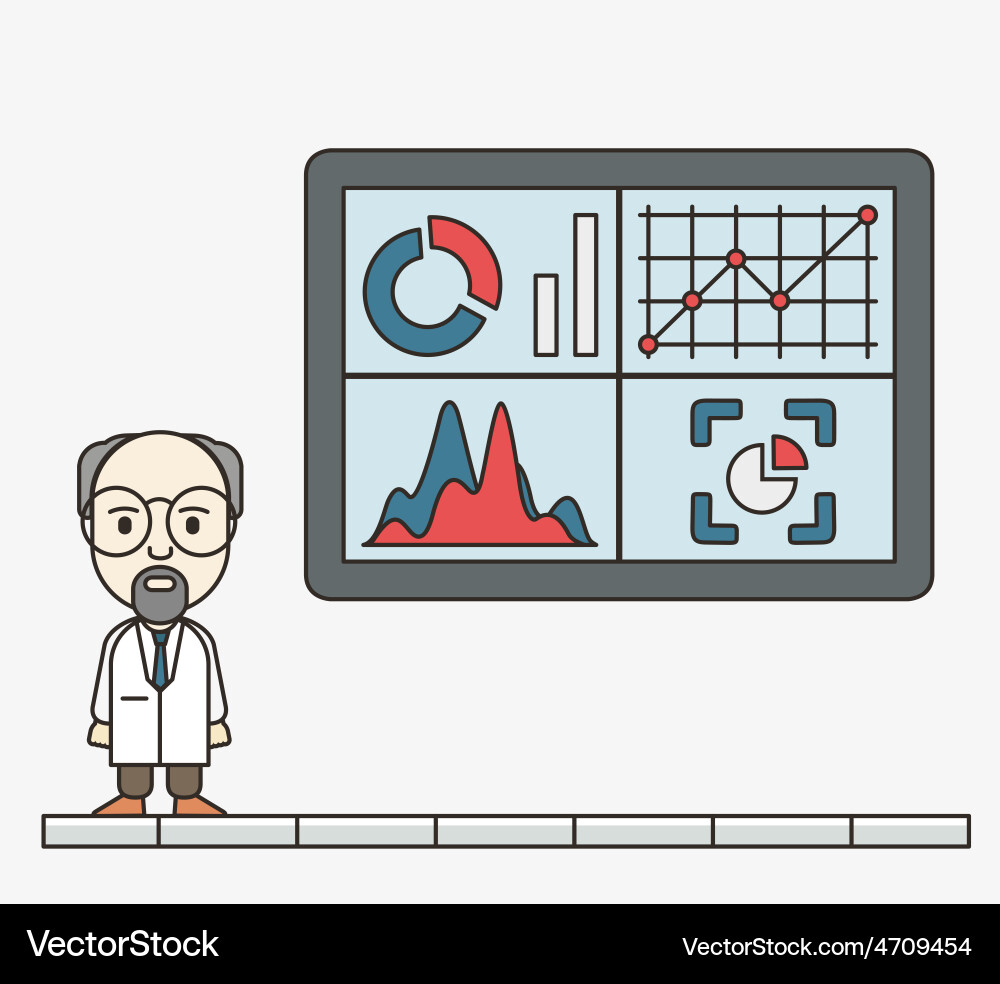Dashboard Analytics & Monitoring vector image
