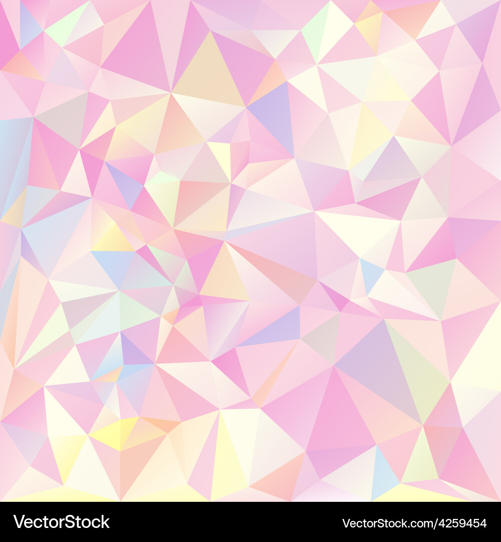 Pastel Pink Triangular Pattern Vector Image