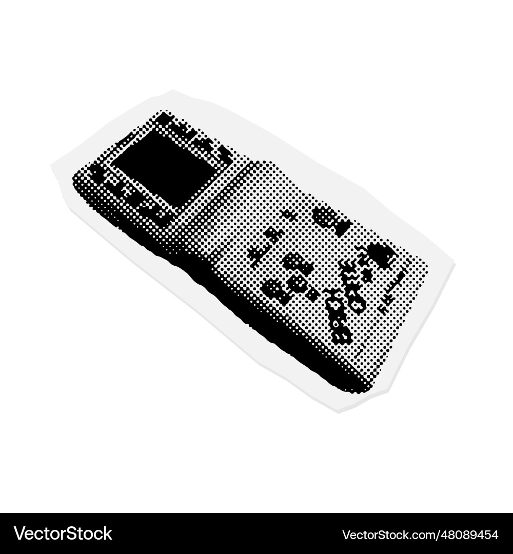 Tetris retro video game console Tetris retro video game console vector image