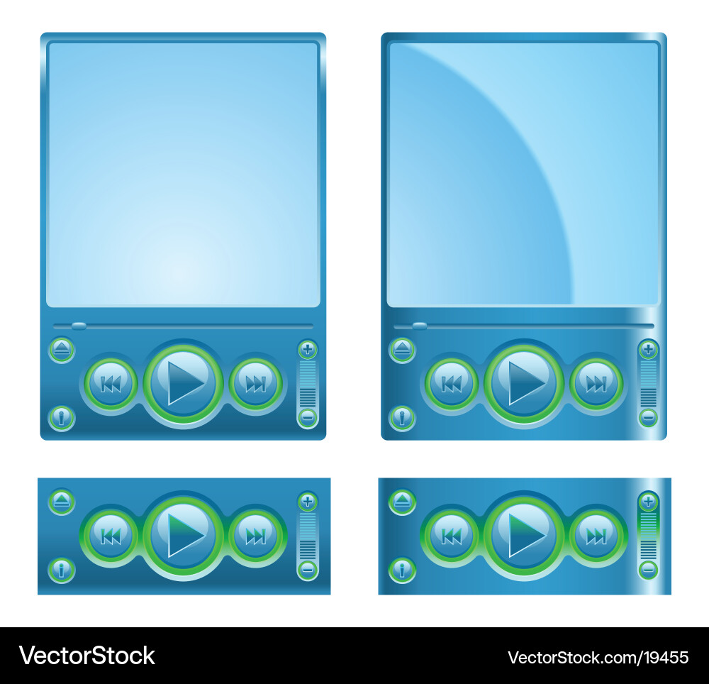 Interface for player vector image