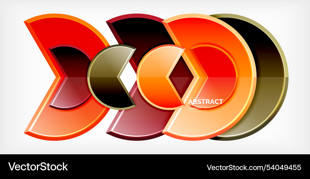 Trendy round shapes with triangular angle design Trendy round shapes with triangular angle design Vector Image