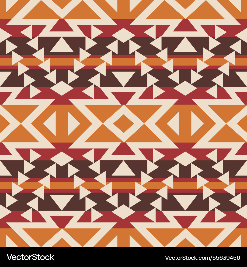 Modern color native american geometric pattern Vector Image