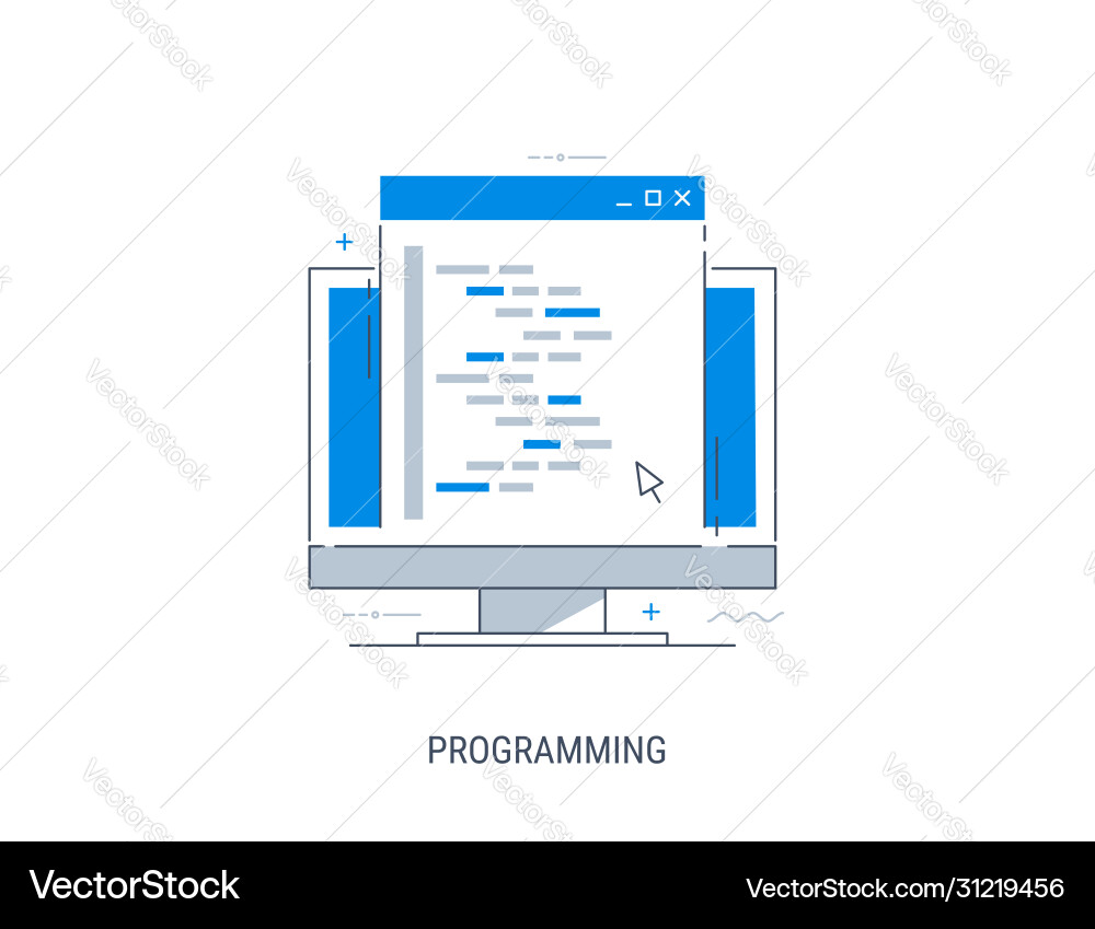 Modern Programming Concepts vector image
