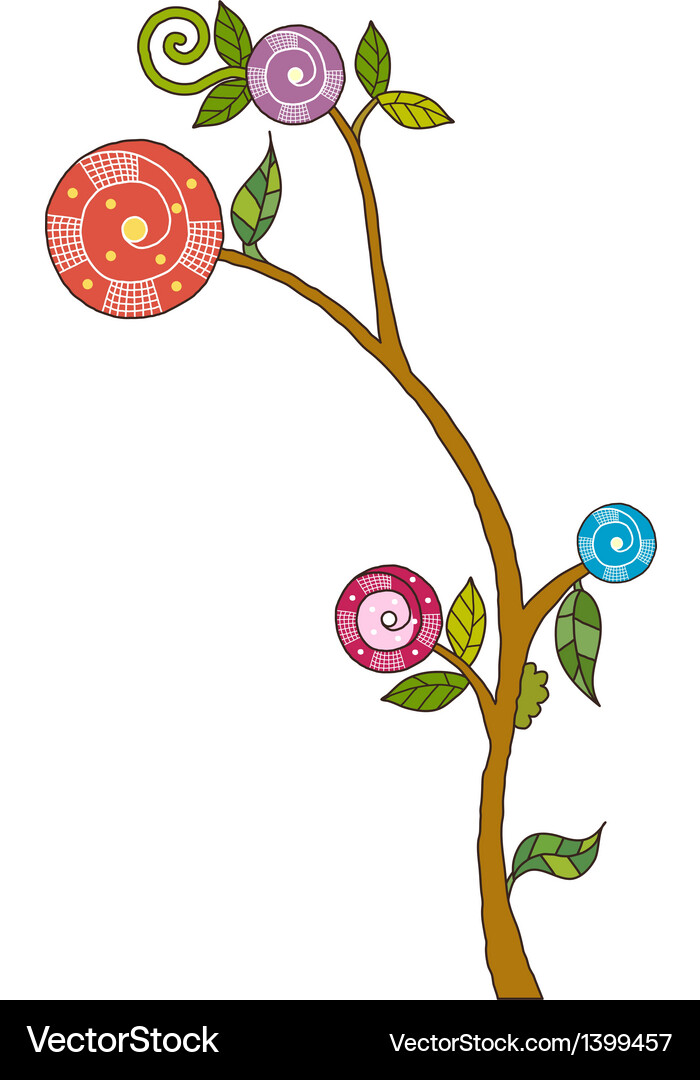 A view of tree Vector Image