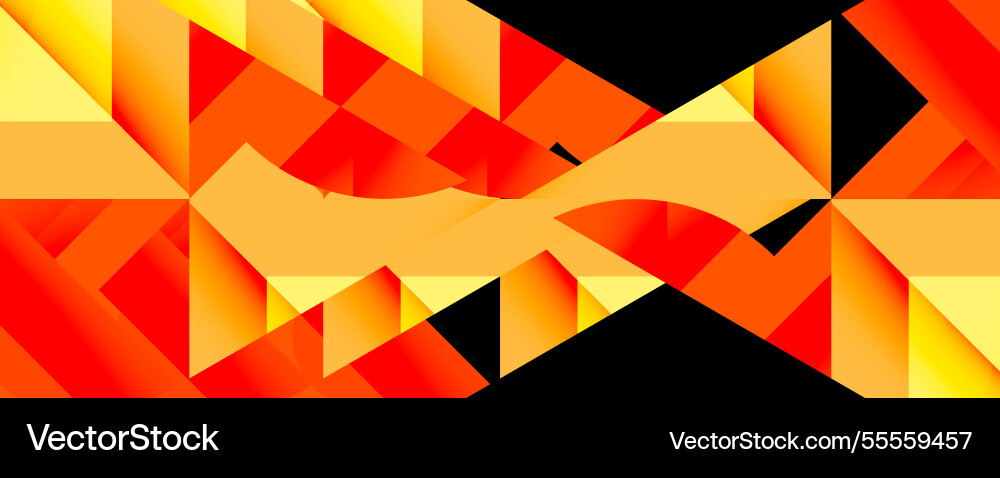 Abstract geometric composition with interlocking Abstract geometric composition with interlocking vector image