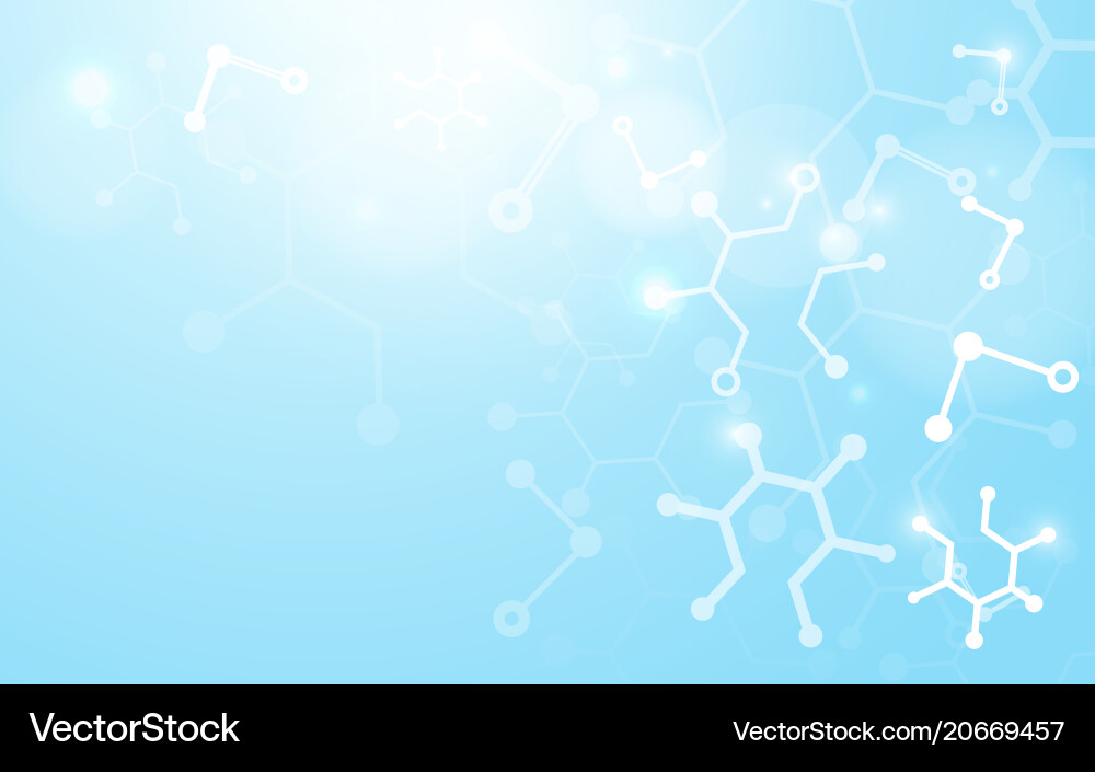 Abstract science molecule dna model structure Vector Image