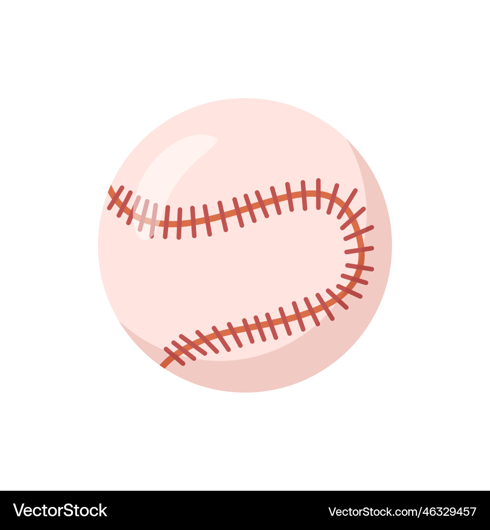 Ball for sports baseball game vector image