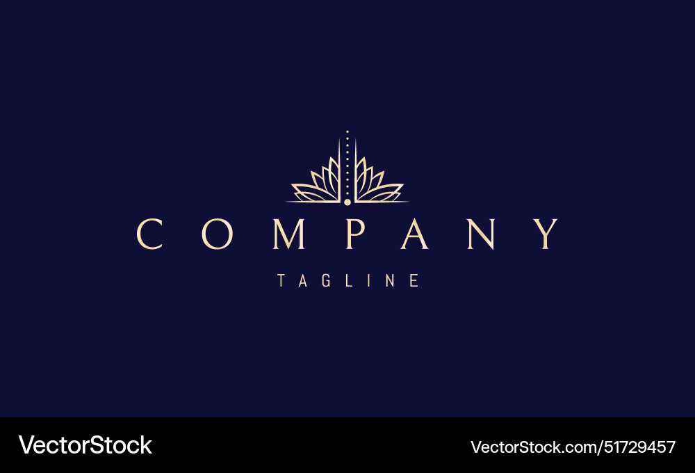 Ein goldenes Logo mit einem abstrakten Bild Ein goldenes Logo mit einem abstrakten Bild vektorbild