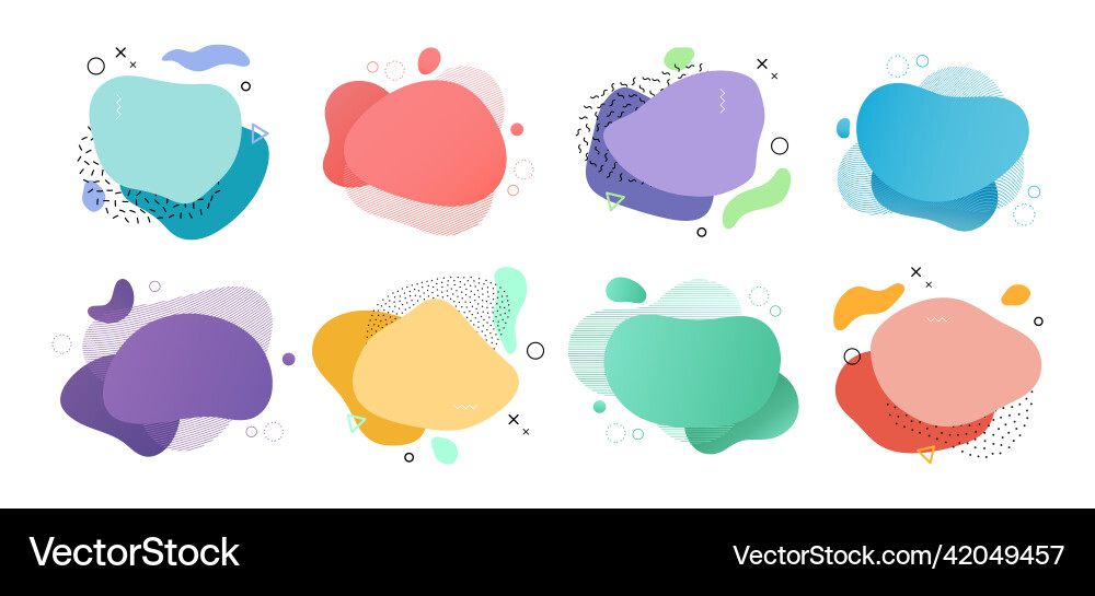 Liquid Blob Shapes - Minimalist Forms vector image
