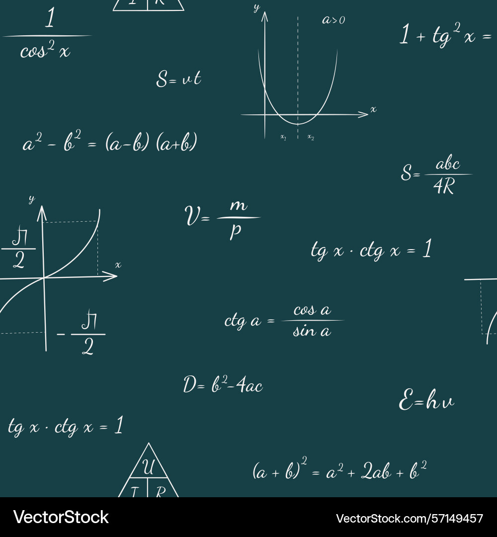 Maths formula pattern Vector Image