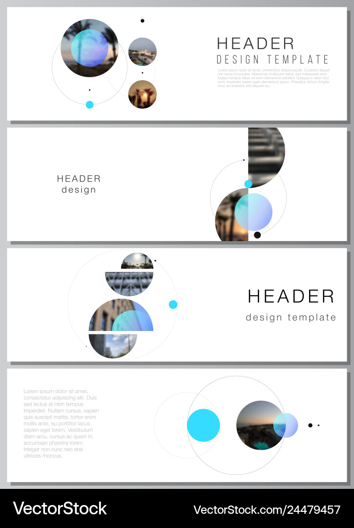 Minimalistic layout of headers banner Minimalistic layout of headers banner vector image