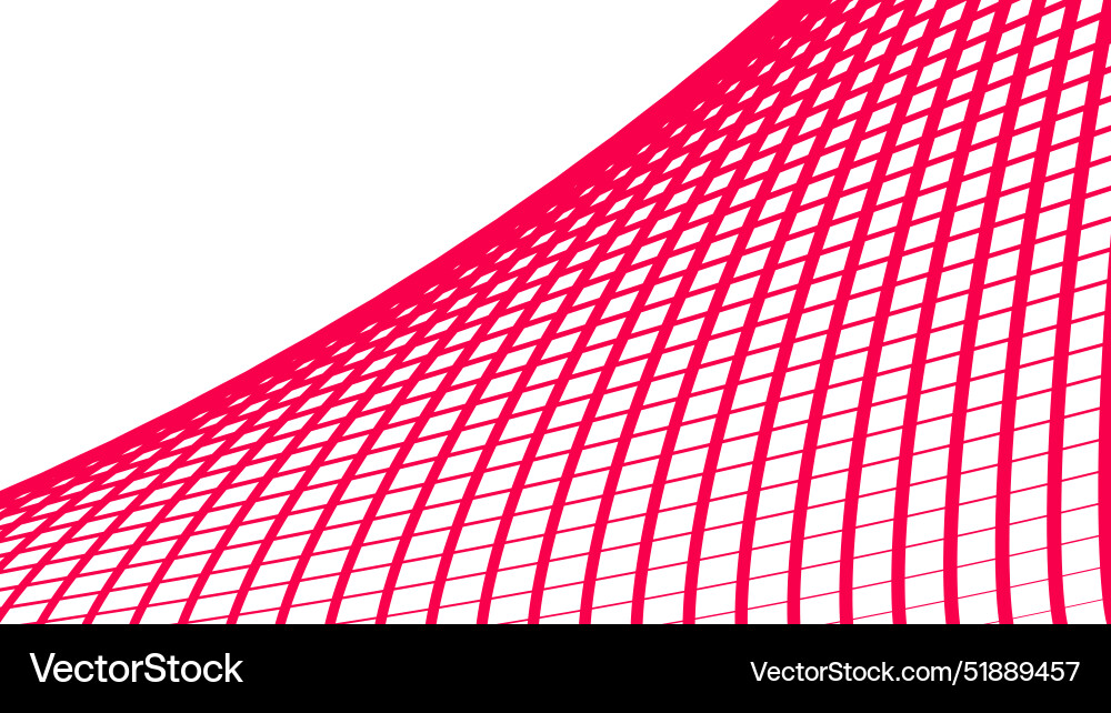 Red curve line abstract background vector image