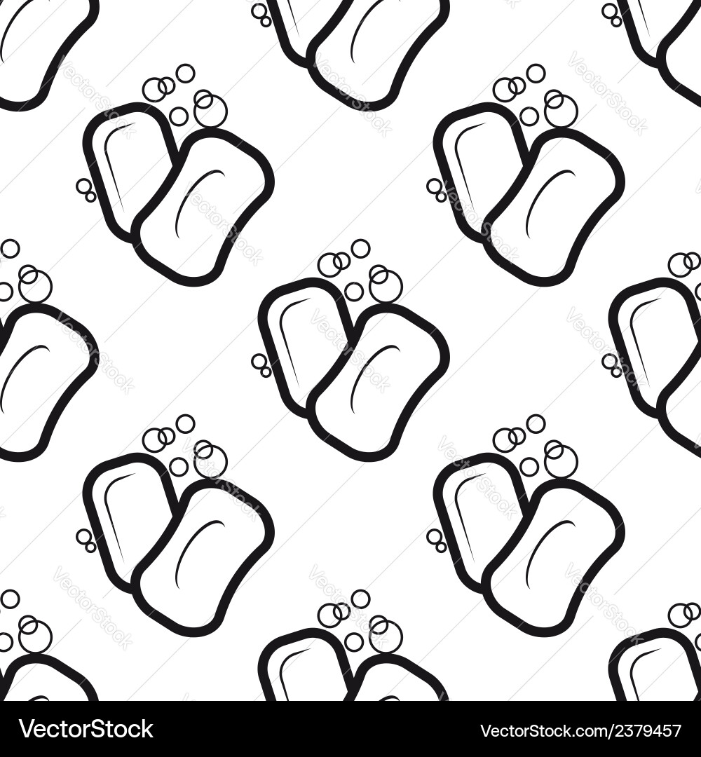 Soap Bubbles Seamless Pattern Vector Image