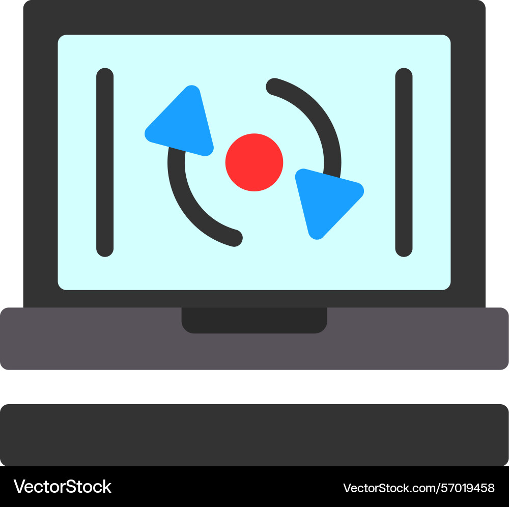 Refresh flat style icon design Vector Image