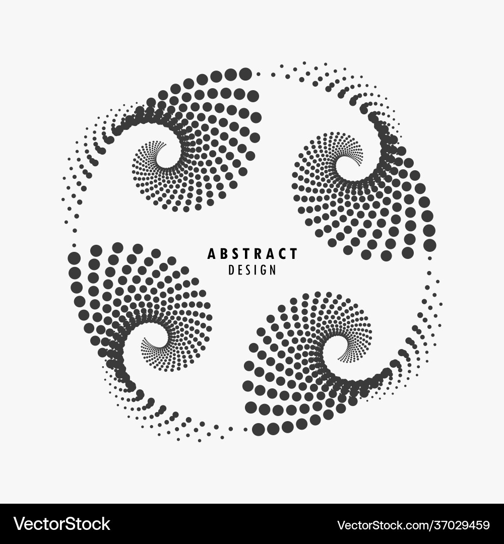 Abstract dots circle pattern design minimal Vector Image