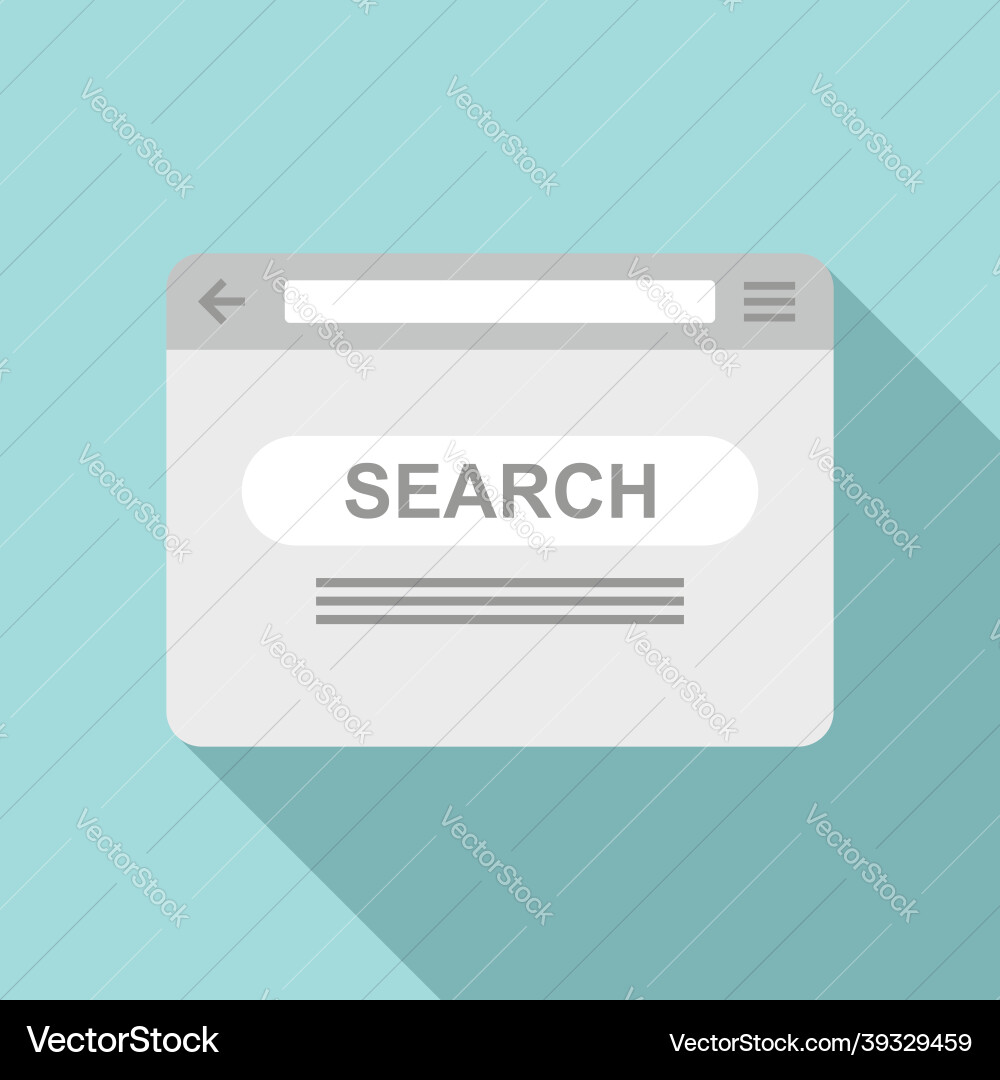 Browser wireframe icon flat computer vector image