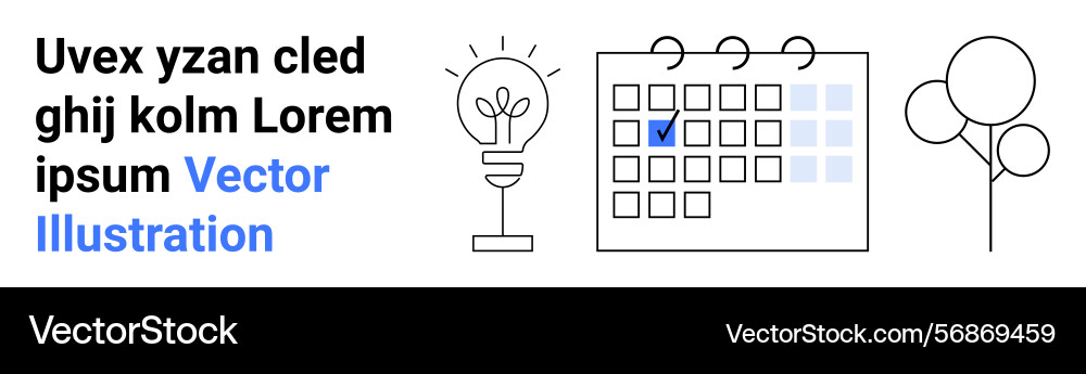 Lightbulb calendar with highlighted date Lightbulb calendar with highlighted date vector image