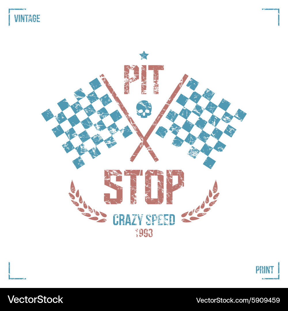 Pit stop emblem Royalty Free Vector Image - VectorStock pit-stop-emblem-royalty-free-vector-image-vectorstock