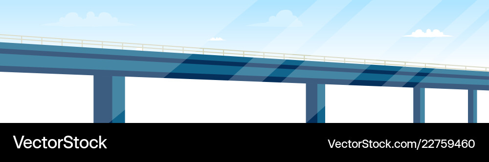Drawing image road bridge architecture Drawing image road bridge architecture vector image