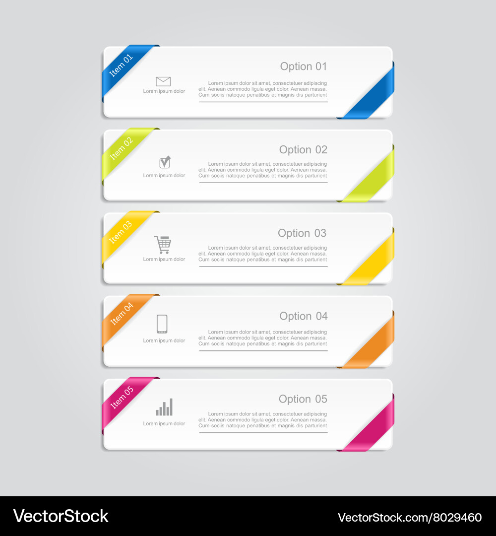 Report Template with Data Charts vector image