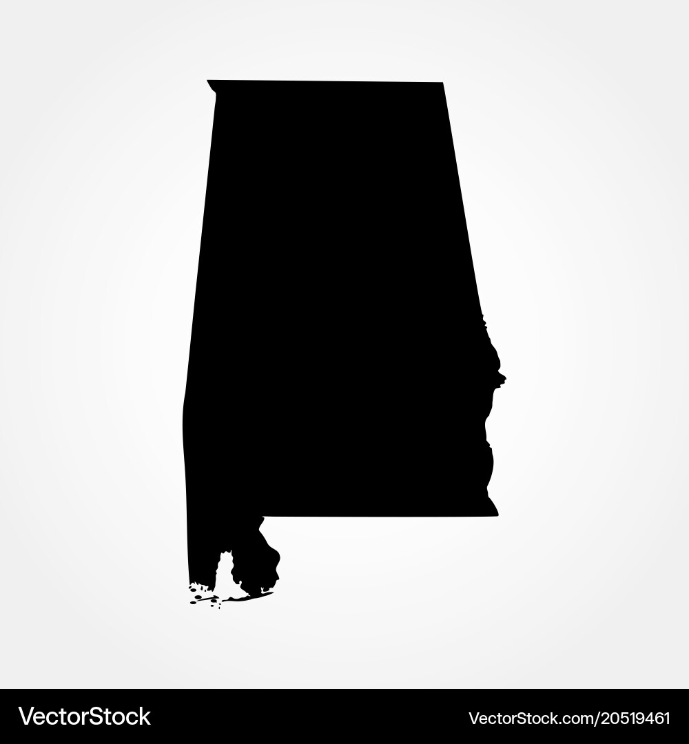 Alabama State Map vector image