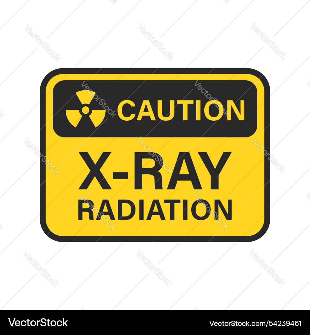 Radioactive material warning icon in flat style Radioactive material warning icon in flat style vector image