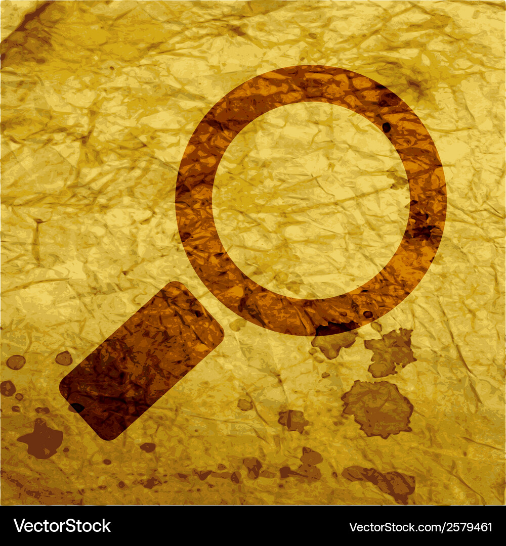 Search magnifier flat modern web button and space Vector Image