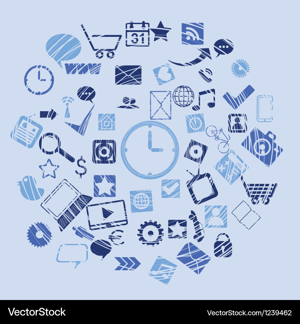 Abstract Network Connection vector image