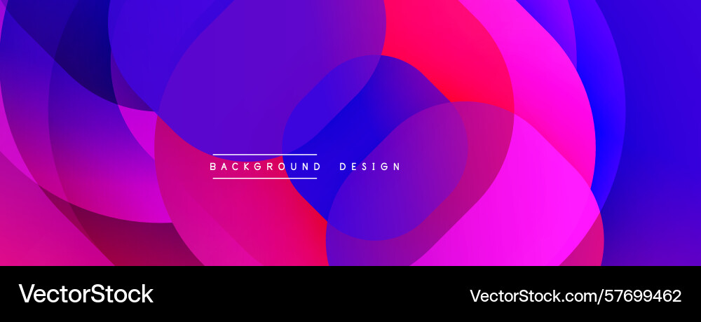Abstract vibrant design features overlapping Abstract vibrant design features overlapping Vector Image