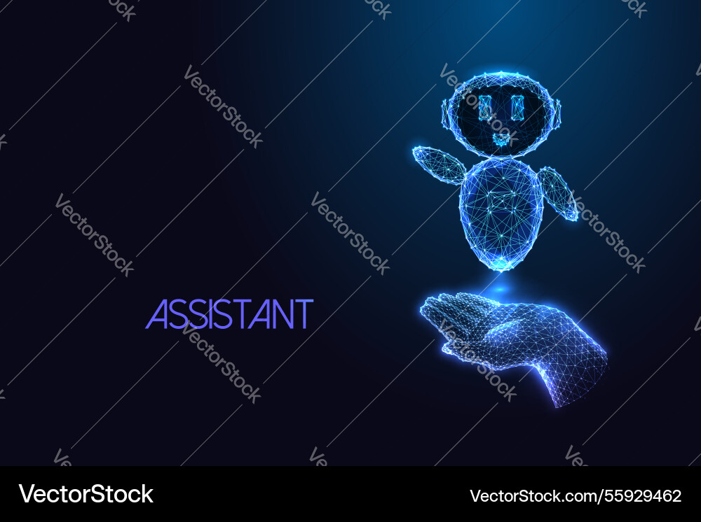 Ai assistant support chatbot automation Ai assistant support chatbot automation vector image