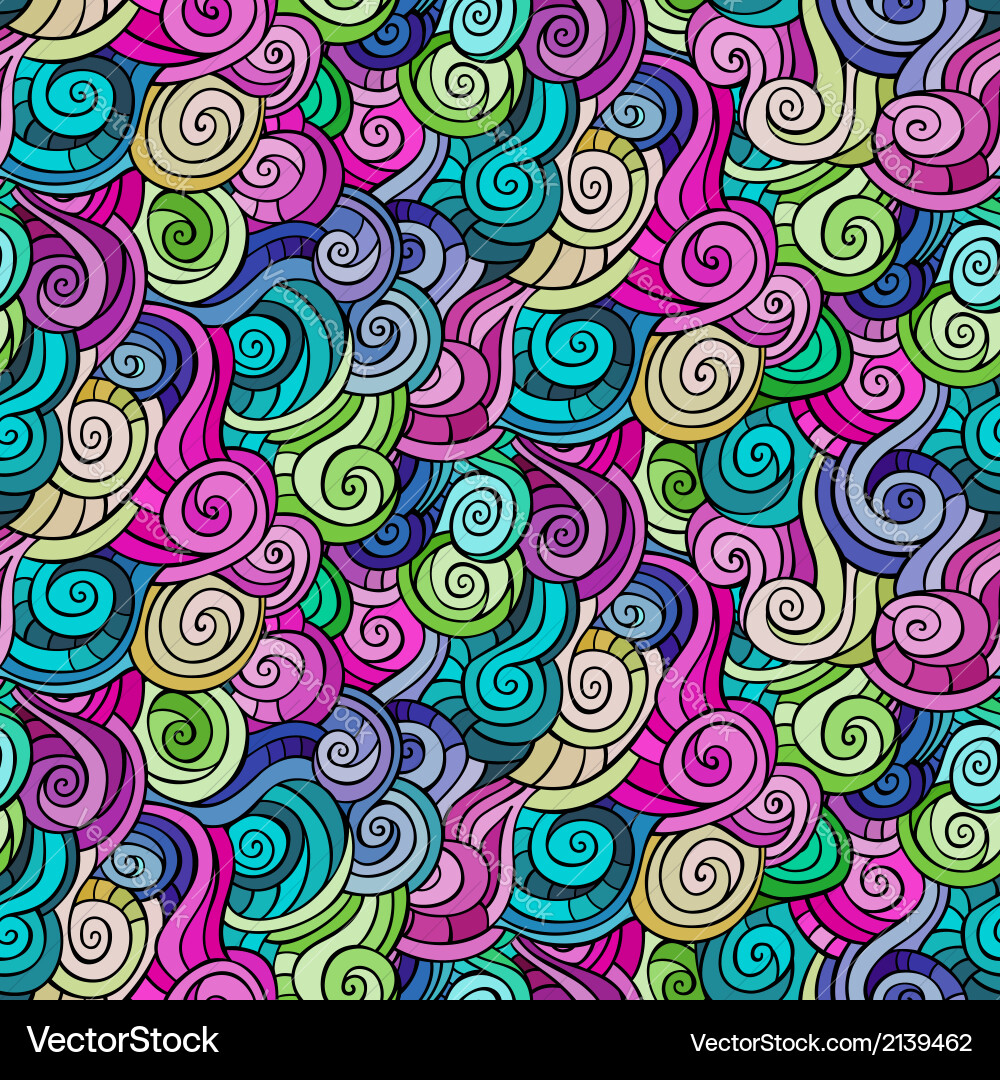 Colorful Abstract Wave Pattern Vector Image