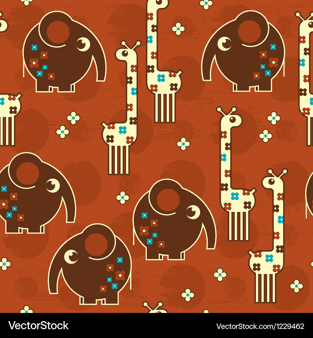 Safari seamless pattern Vector Image